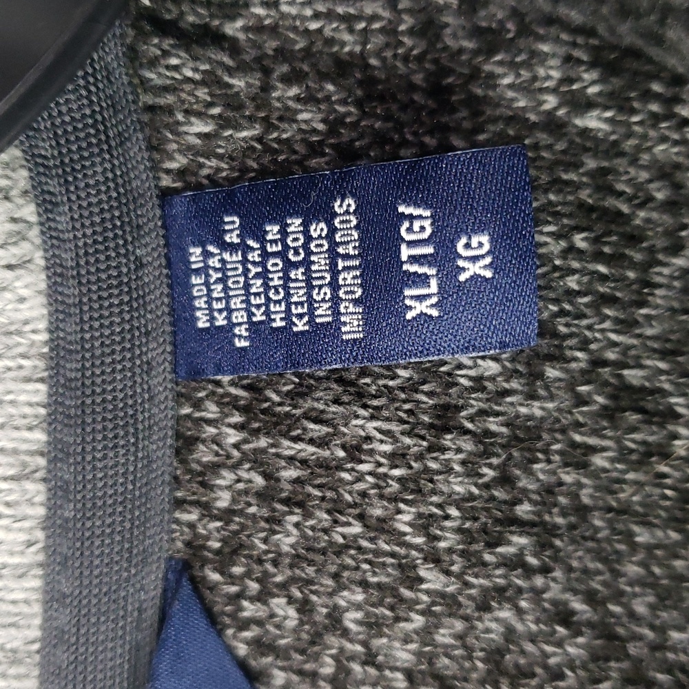 Izod Men's XL Two-Tone Gray Colorblock 1/4 Zip-Up Thermasoft Fleece Sweater - Picture 4 of 11